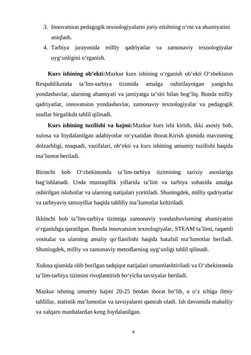O'ZBEKISTON RESPUBLIKASIDA TA’LIM TARBIYAGA YANGICHA YONDASHUV 4
