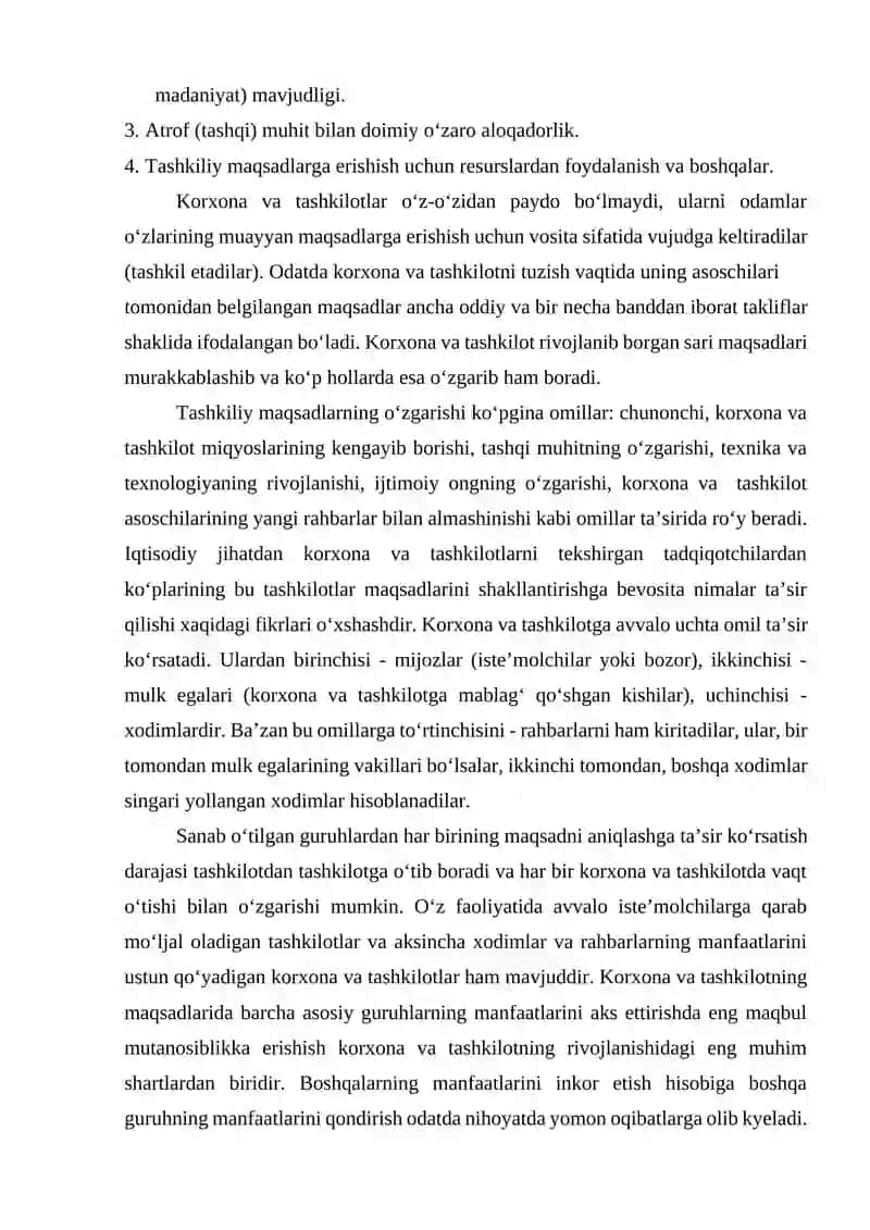 Korxona va tashkilotlarni shakllantirishda inson omili 4