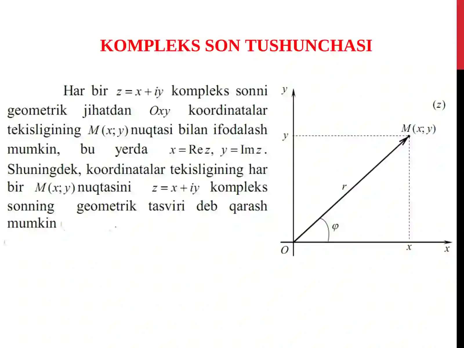 KOMPLEKS SONLAR 4