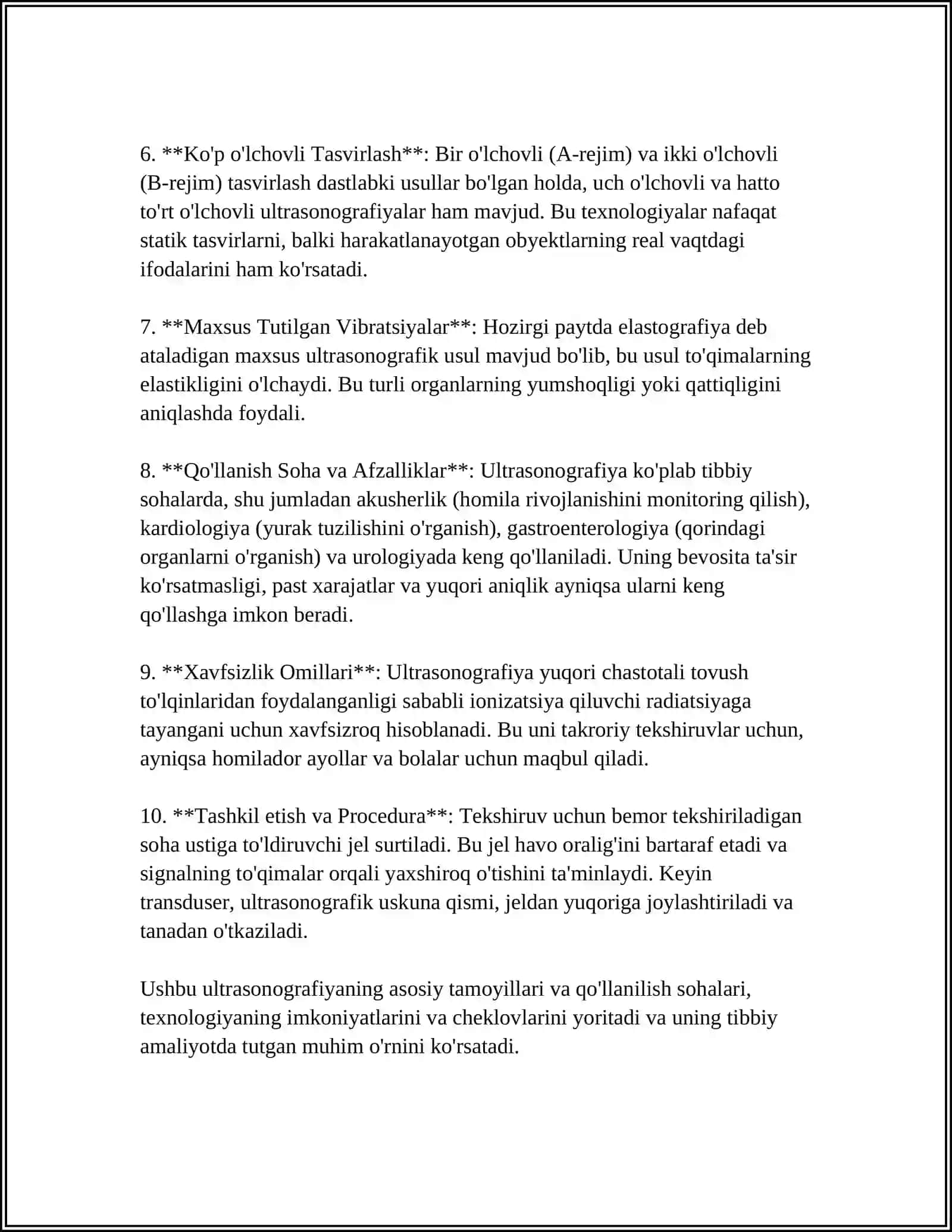 ULTRATOVUSH VA INFRATOVUSH 4