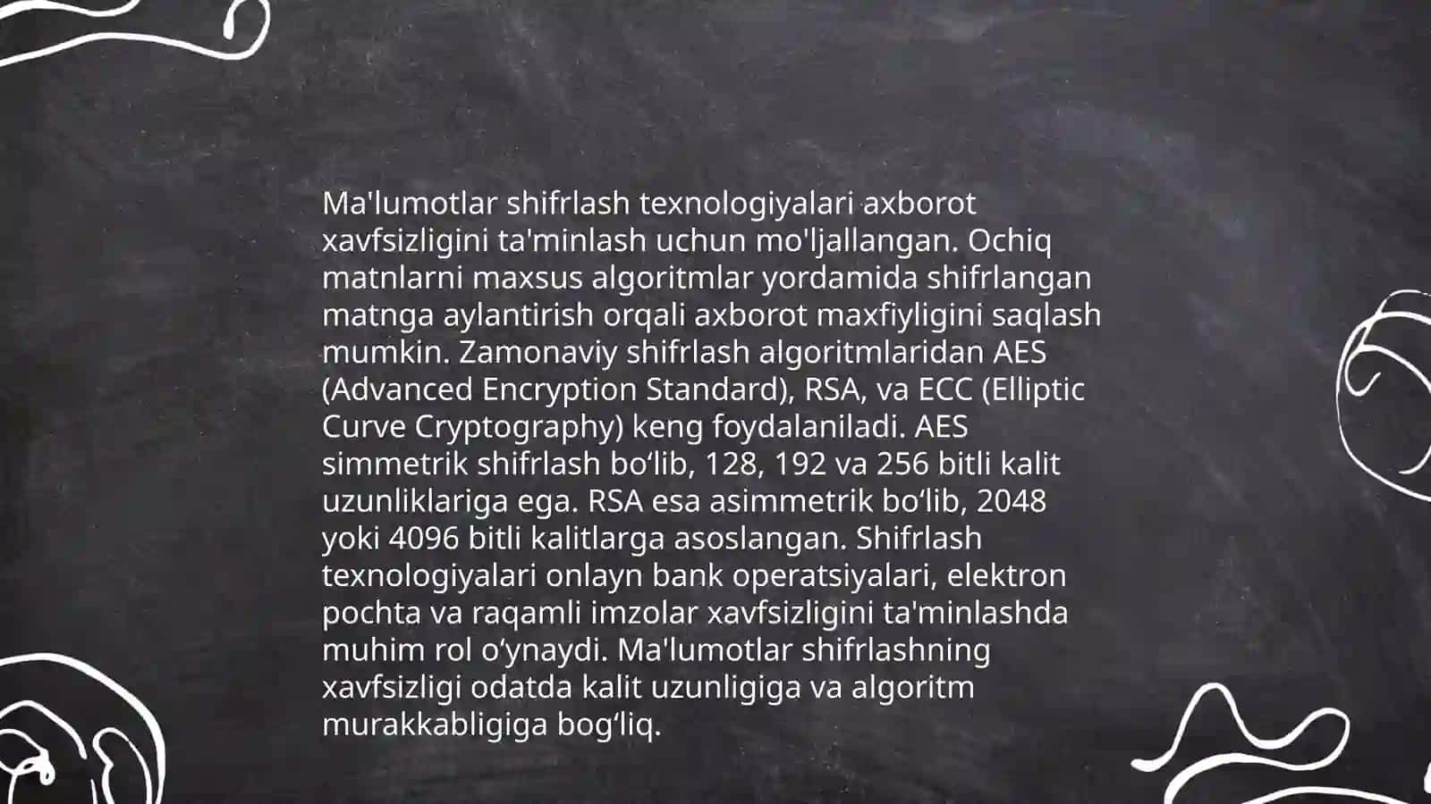 Axborot xavfsizligi muammolari 4