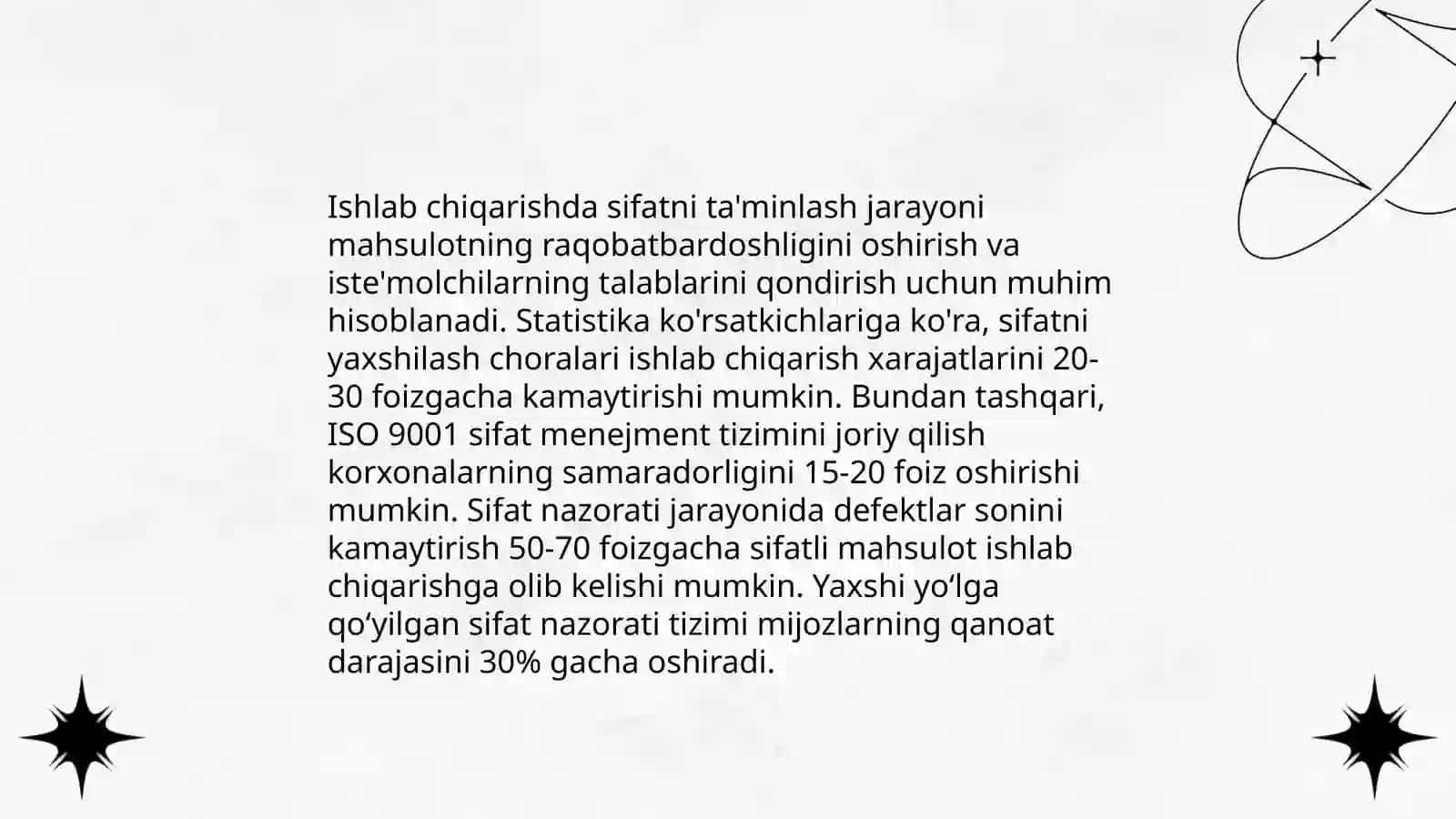 Sifat tizimi va ishlab chiqarishni sertifikatlashtirish 4