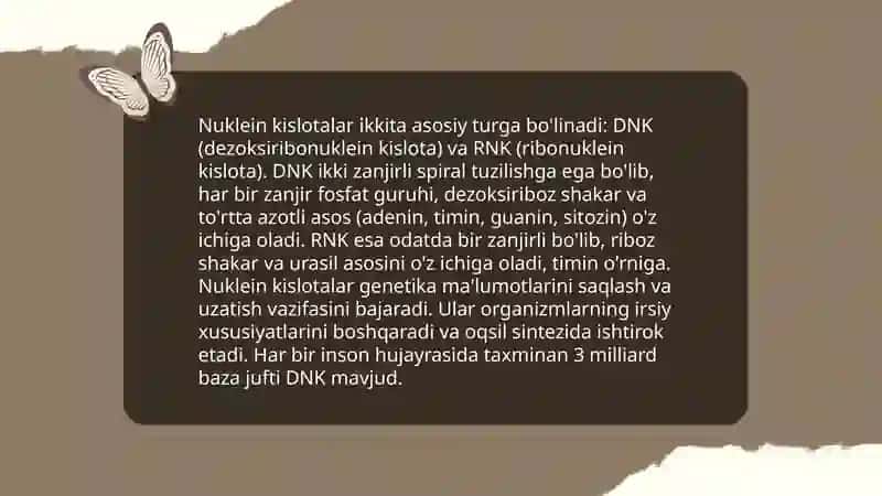 Tiriklikning molekulyar asoslari 4