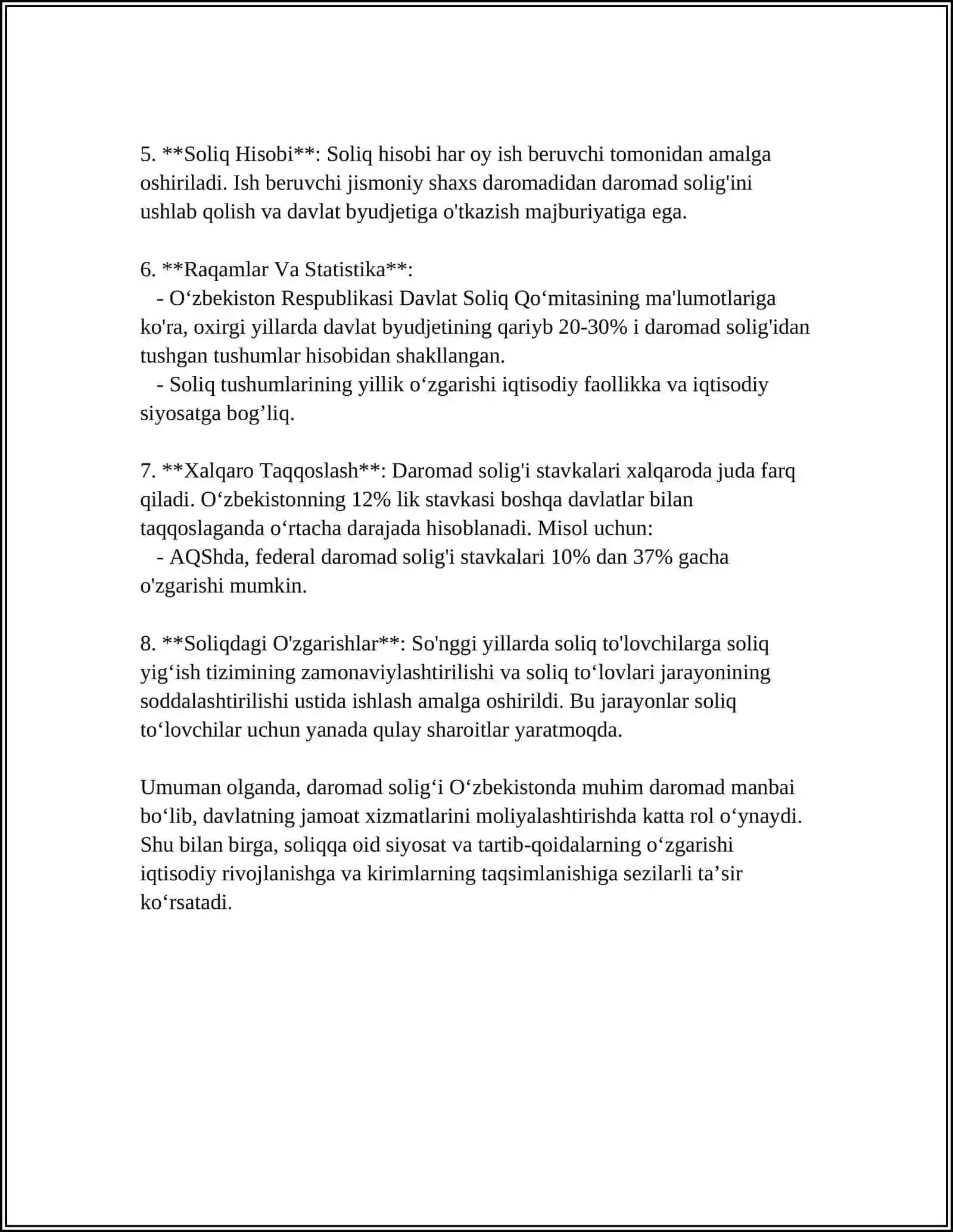 Jismoniy Shaxslarning Soliq Turlari 4