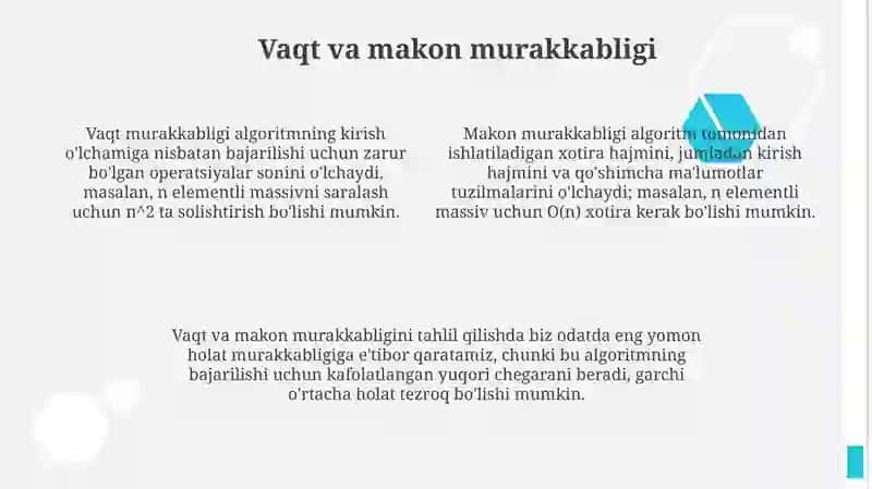 Algoritmlar samaradorligini baholash 4