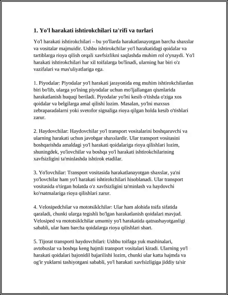 ULIWMA QAGIYDALAR JOL HAREKETINDE QAGIYDALARDIN QOLLANILADAN TUSINIK HAM ATAMALLAR 4