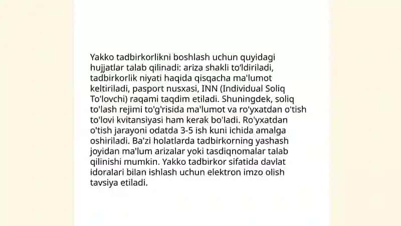 Yakka tadbirkorlik 4