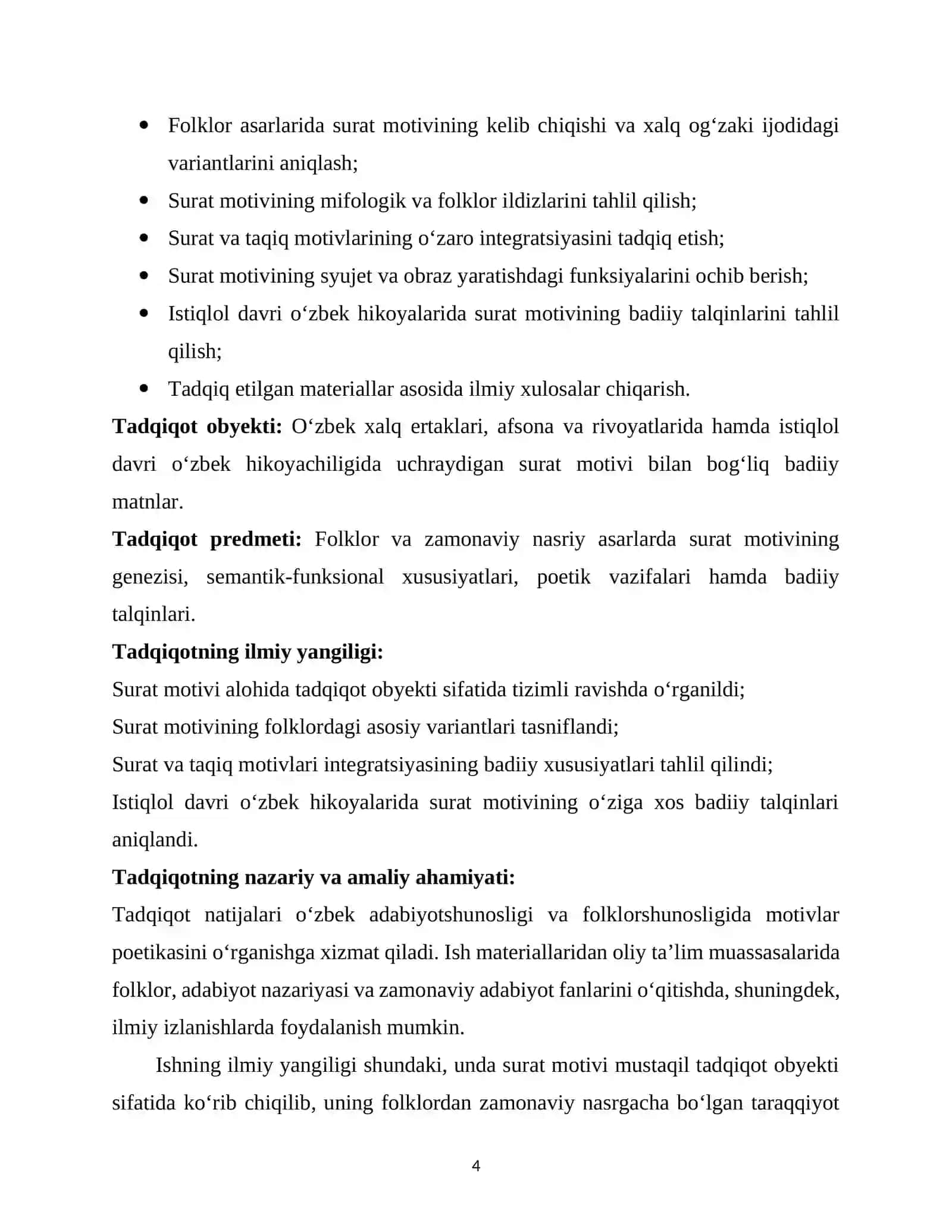 O‘ZBEK HIKOYACHILIGIDA SURAT MOTIVINING BADIIY TALQINLARI 4