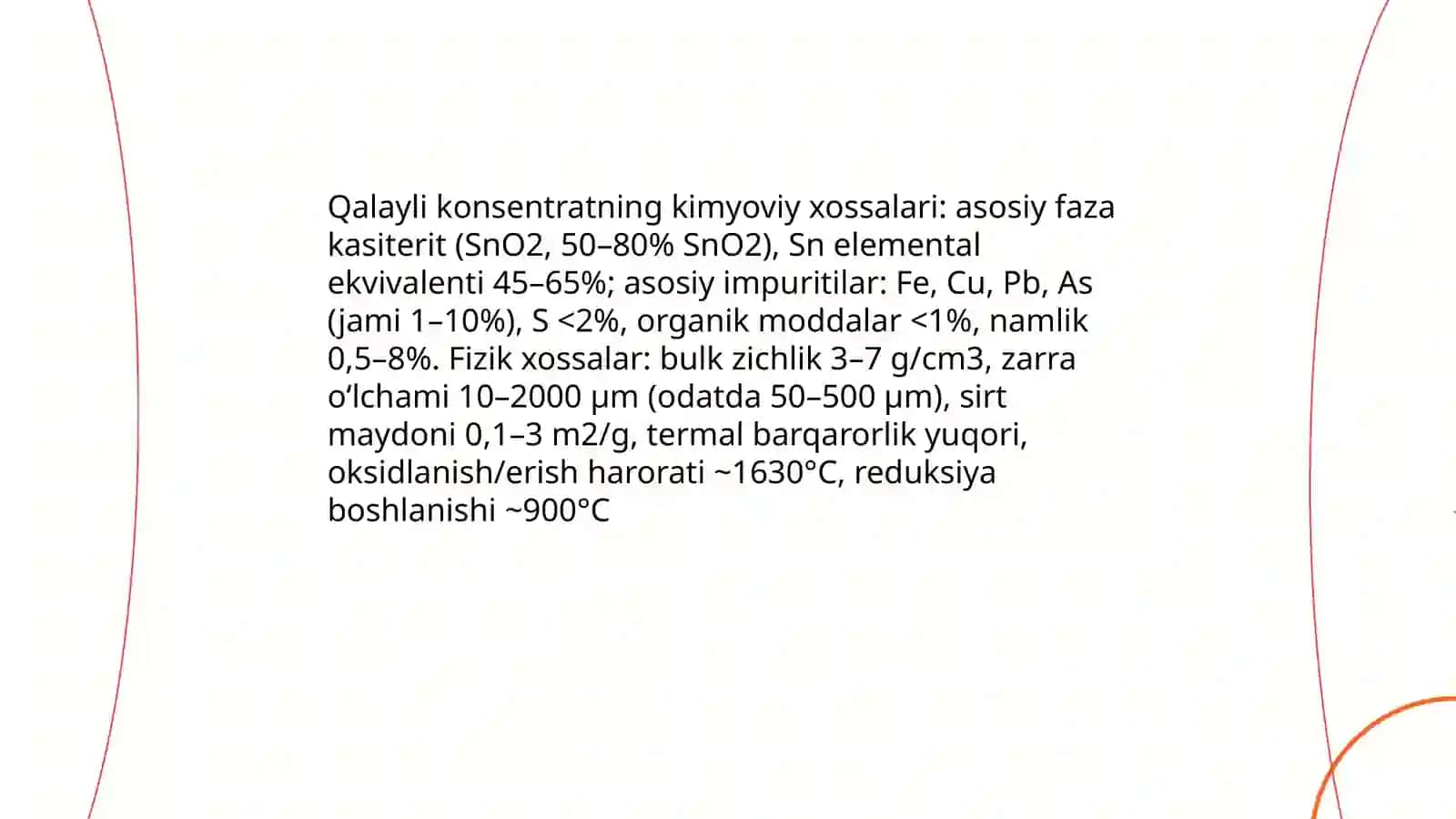 Qalayli konsentratni qaynar qatlam pechida kuydirish 4
