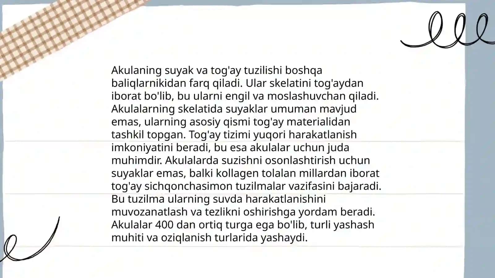 Akulaning tuzilishi va asosiy turlarining hayot kechirishi 4