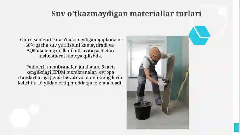 Suv o'tkazmaydigan materiallarni qo'llash texnologiyalari 4