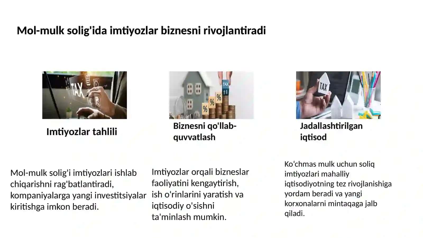 Soliq imtiyozlari va ularning ahamiyati 4