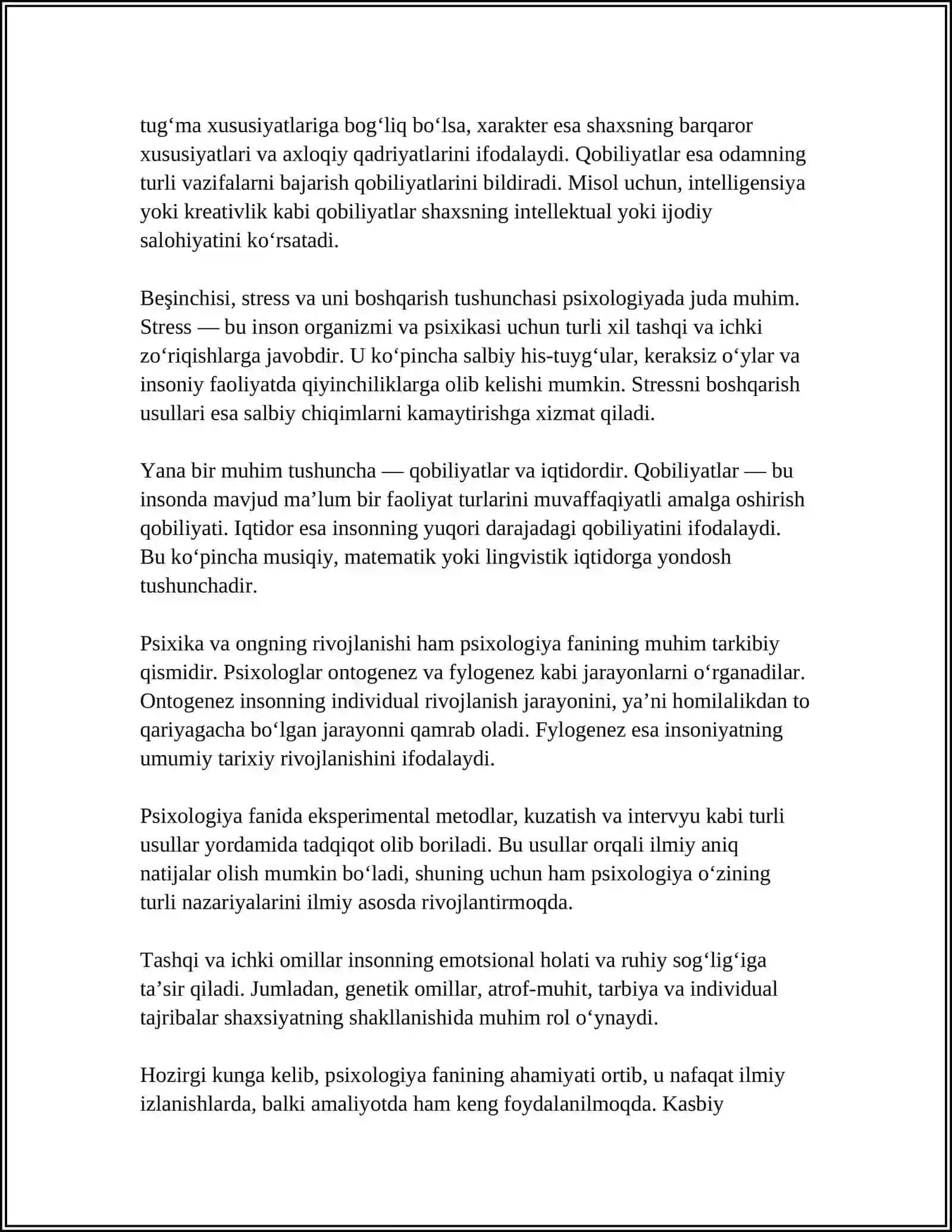PSIXOLOGIYA FANINING MAQSAD VA VAZIFALARI 4