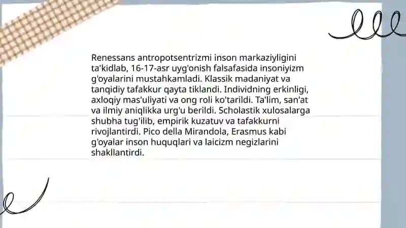 Rivojlanish falsafasi (Uyg'onish davri falsafasi 16-17-asrlar) 4