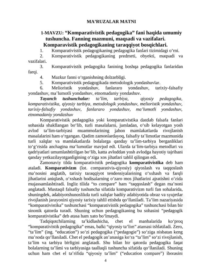KOMPARATIVISTIK PEDAGOGIKA 4