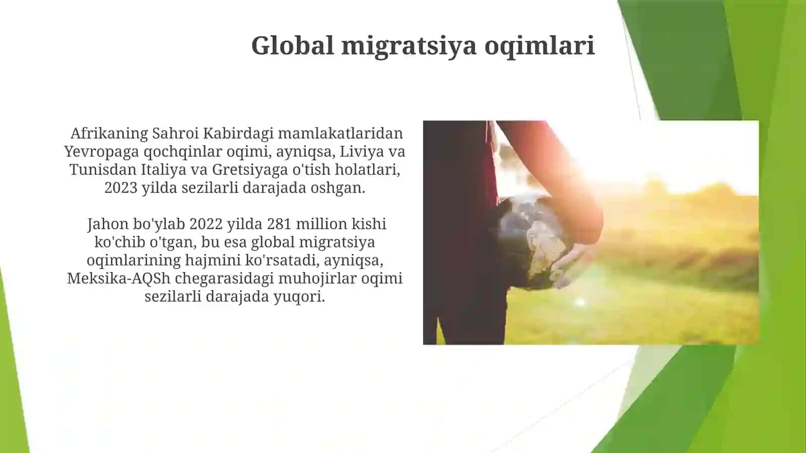 Dunyo aholisining mexanik harakati 4