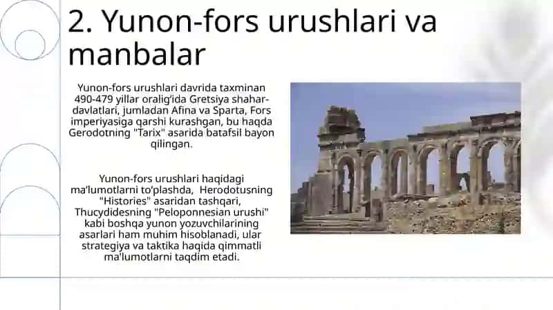 Qadimgi fors bitiklari va ilk yunon manbalari roʻyxatini tuzish 4