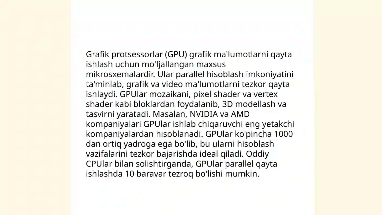 GPU VA UNING GRAFIKADA ISHLASH TAMOYILLARI 4