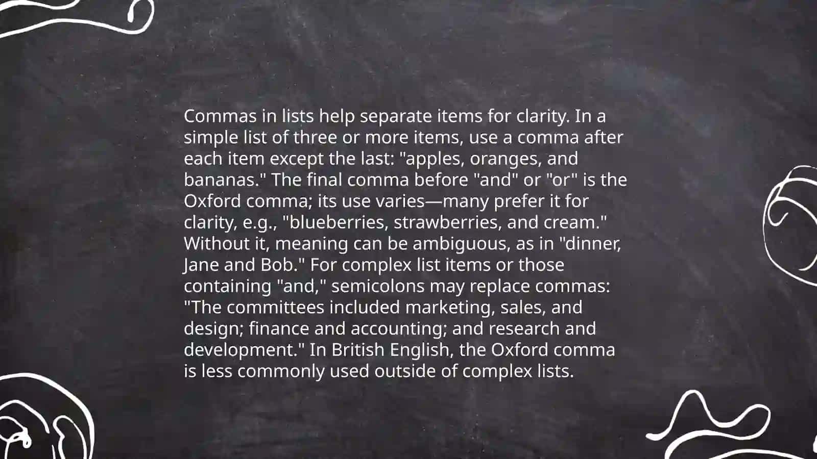 Punctuation commas apostrophes, colons and semi colons 4