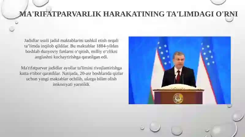 Jadid marifatparvarlarining oʻlka ijtimoiy manaviy hayotdagi oʻrni 4