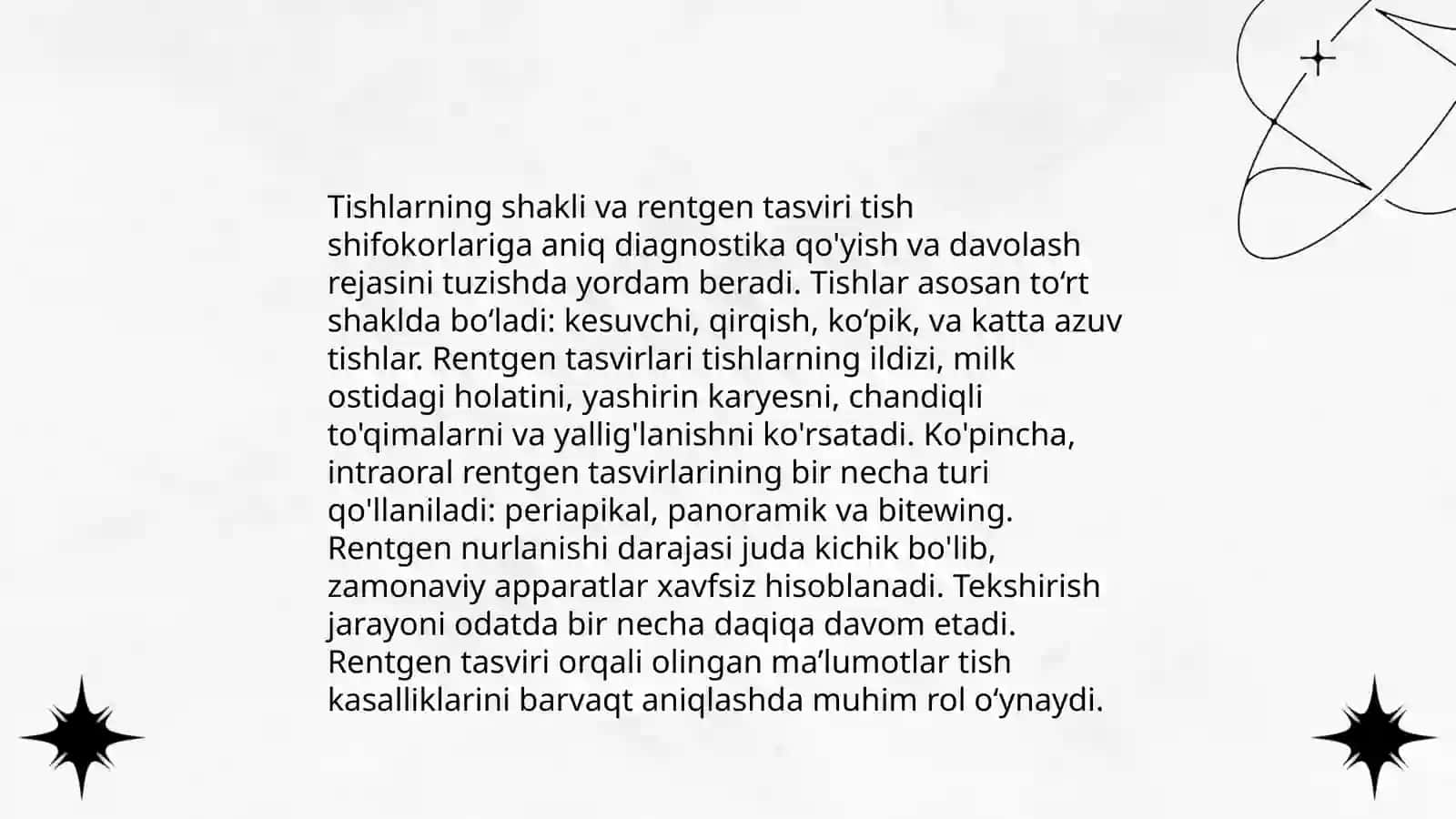 Tishlarning rentgen anatomiyasi 4