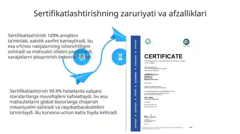 O'lchash vositalarini sertifikatlashtirish va sifat nazorati 4