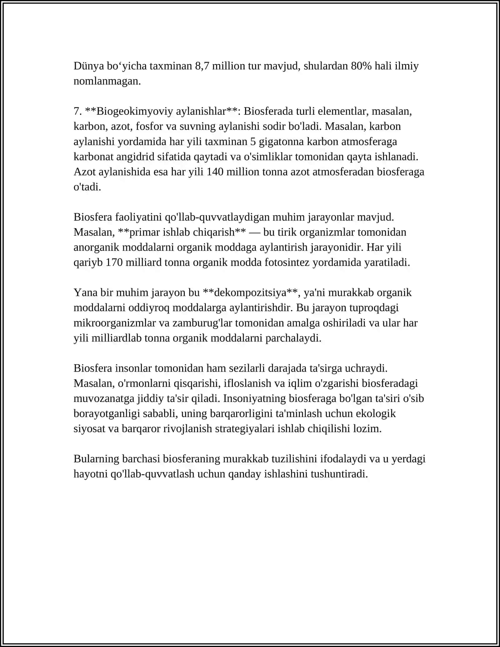 BIOSFERA. TUZILISHI VA VAZIFASI 4