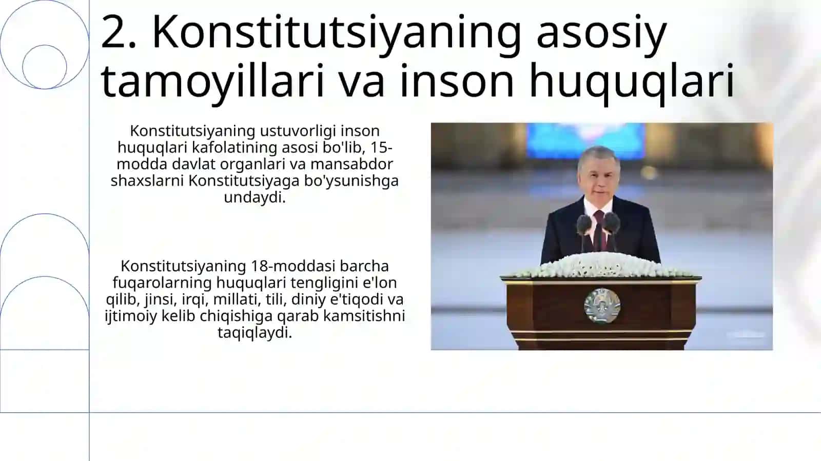 O'zbekiston Respublikasi Konstitutsiyasi Inson Huquqlarining Asosi 4
