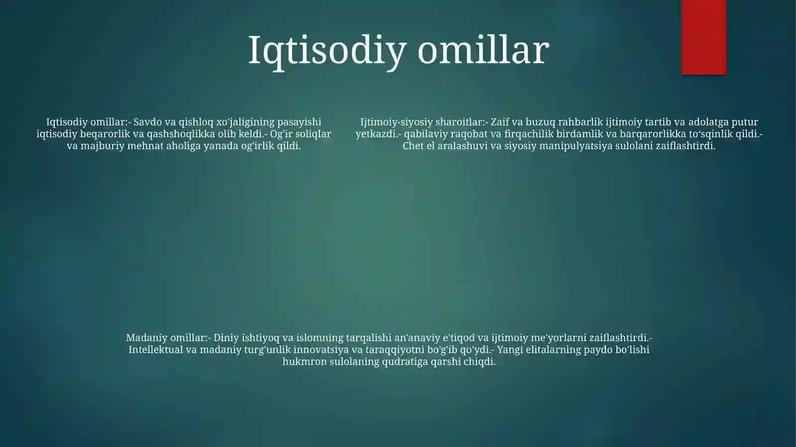 Islom Dinining Paydo Bo'Lishidagi Ijtimoiy-Siyosiy Va Madaniy Sharoitlar 4