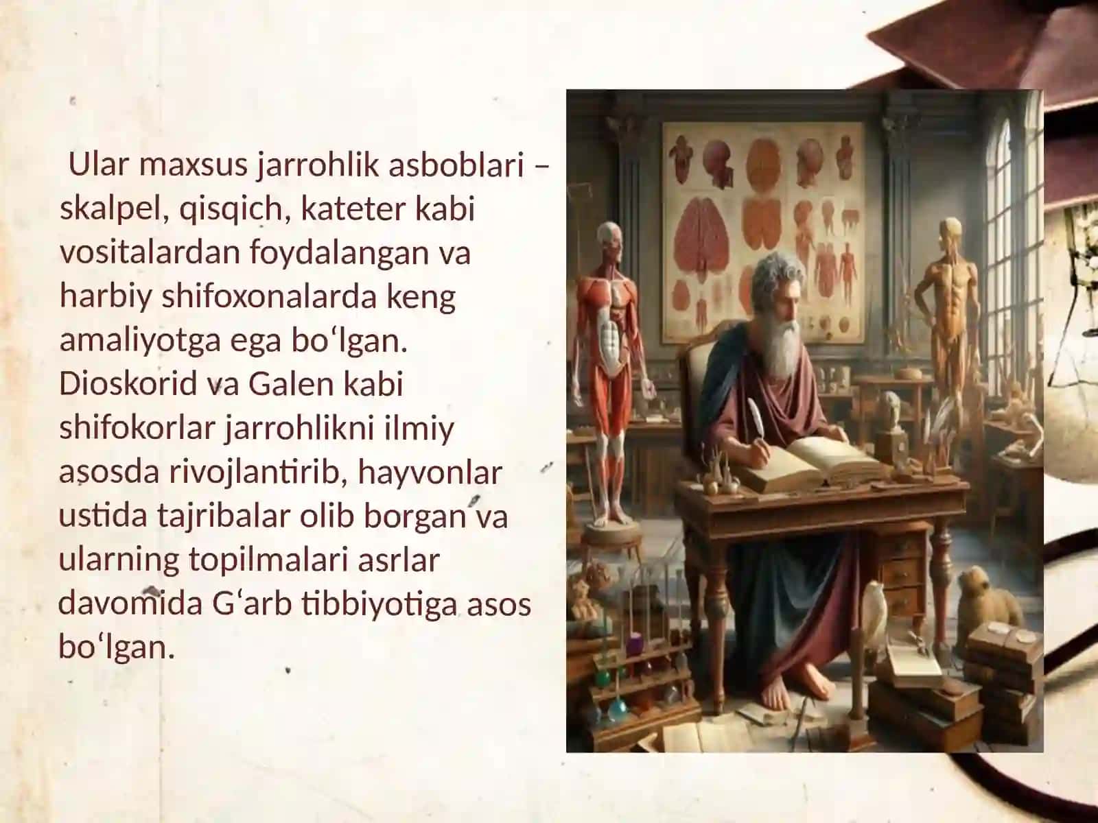 Qadimgi Gretsiya va Rimda jarroxlik usullari. 4