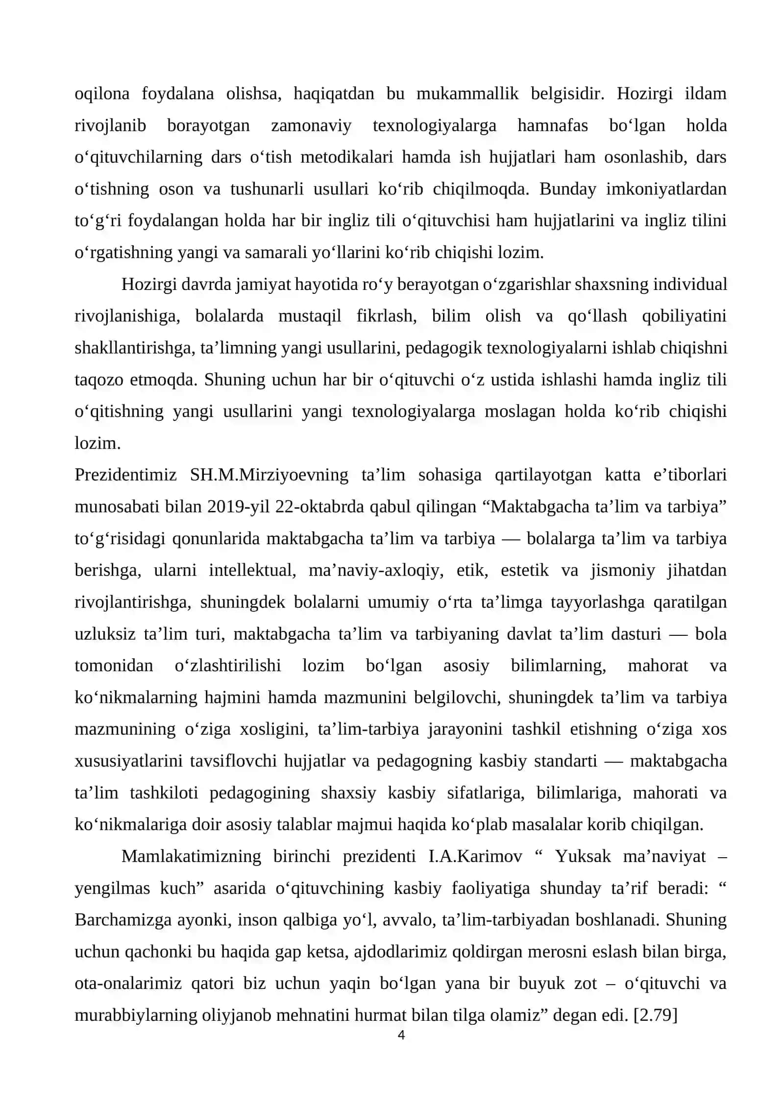 Ingliz tili o‘qituvchisi kundaligini yuritish 4