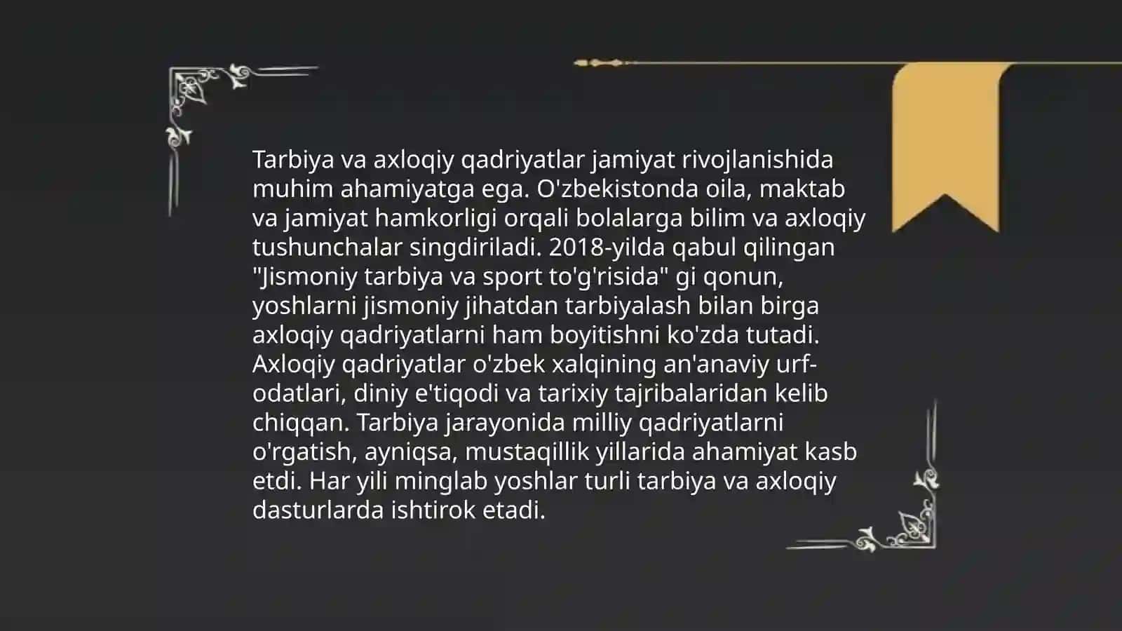 Musulmon maktablarida ta'lim tarbiya 4
