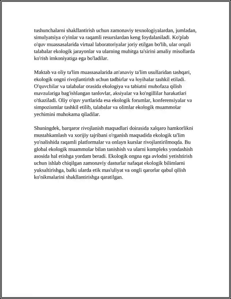 Maktab va oliy ta'limda ekologik ongni rivojlantirishning zamonaviy dasturlari 4