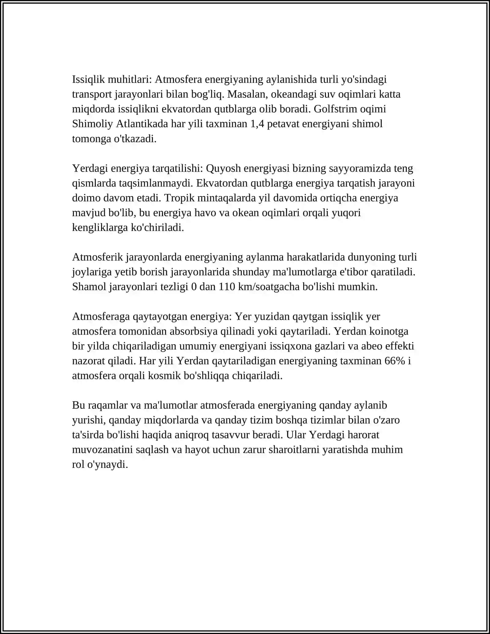 BIOSFERADA ENERGIYA VA MODDALARNING AYLANMA HARAKATI 4