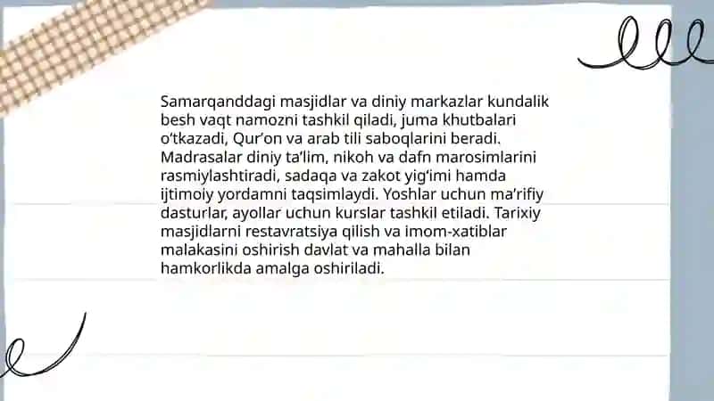 Samarqanddagi islom diniy tashkilotlarining tarixi 4