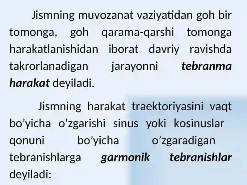 Gаrmоnik tеbrаnmа harakati 4