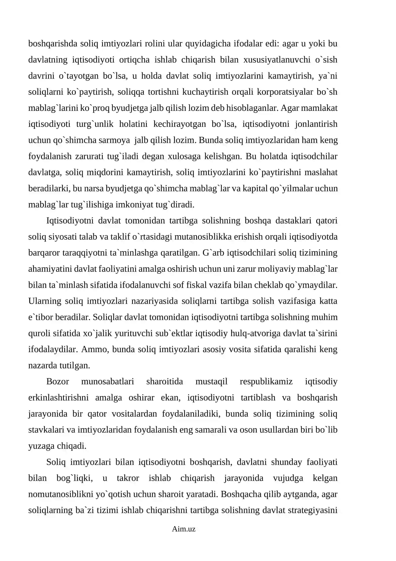 Soliq imtiyozlari, ularning mohiyati va turlari 4
