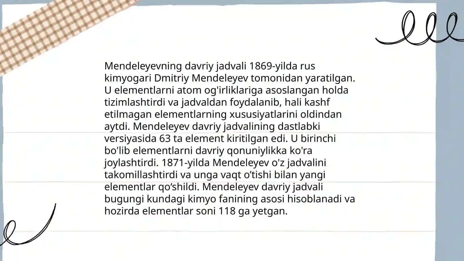 Kimyoviy elementlarning davriy qonuni 4