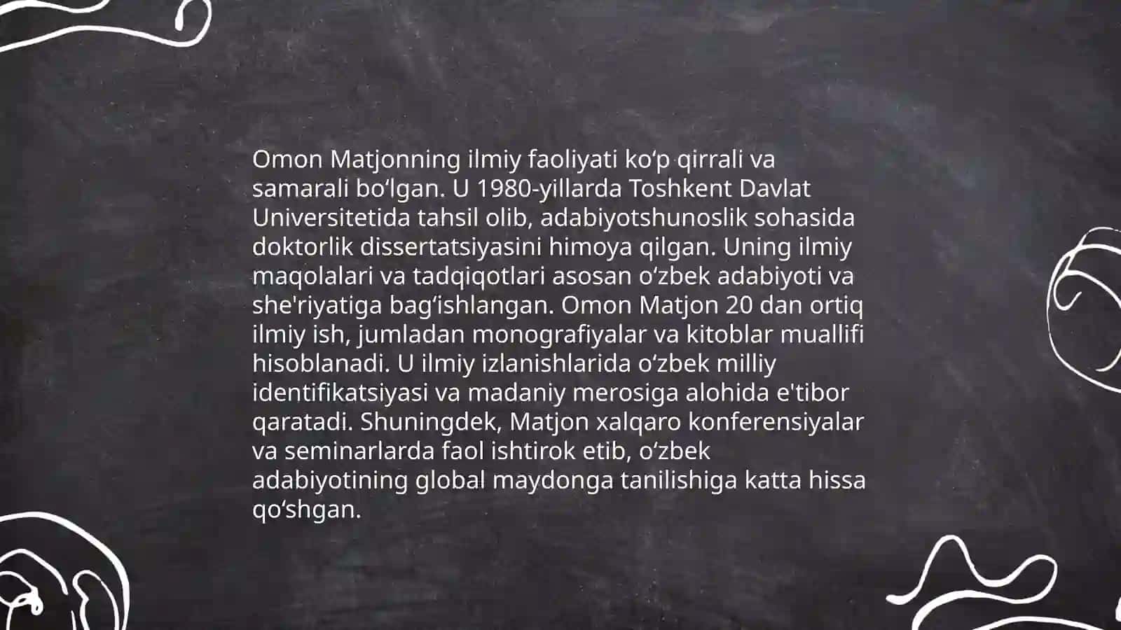 Omon Matjon hayoti va ijodi 4
