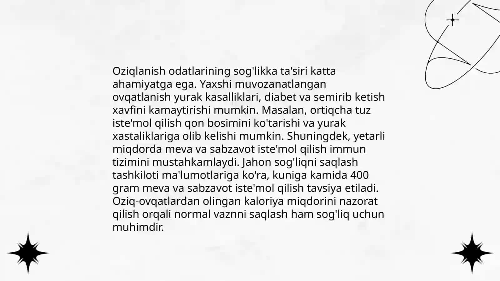 Sog'lom turmush tarzini shakllantirishning muammolari 4