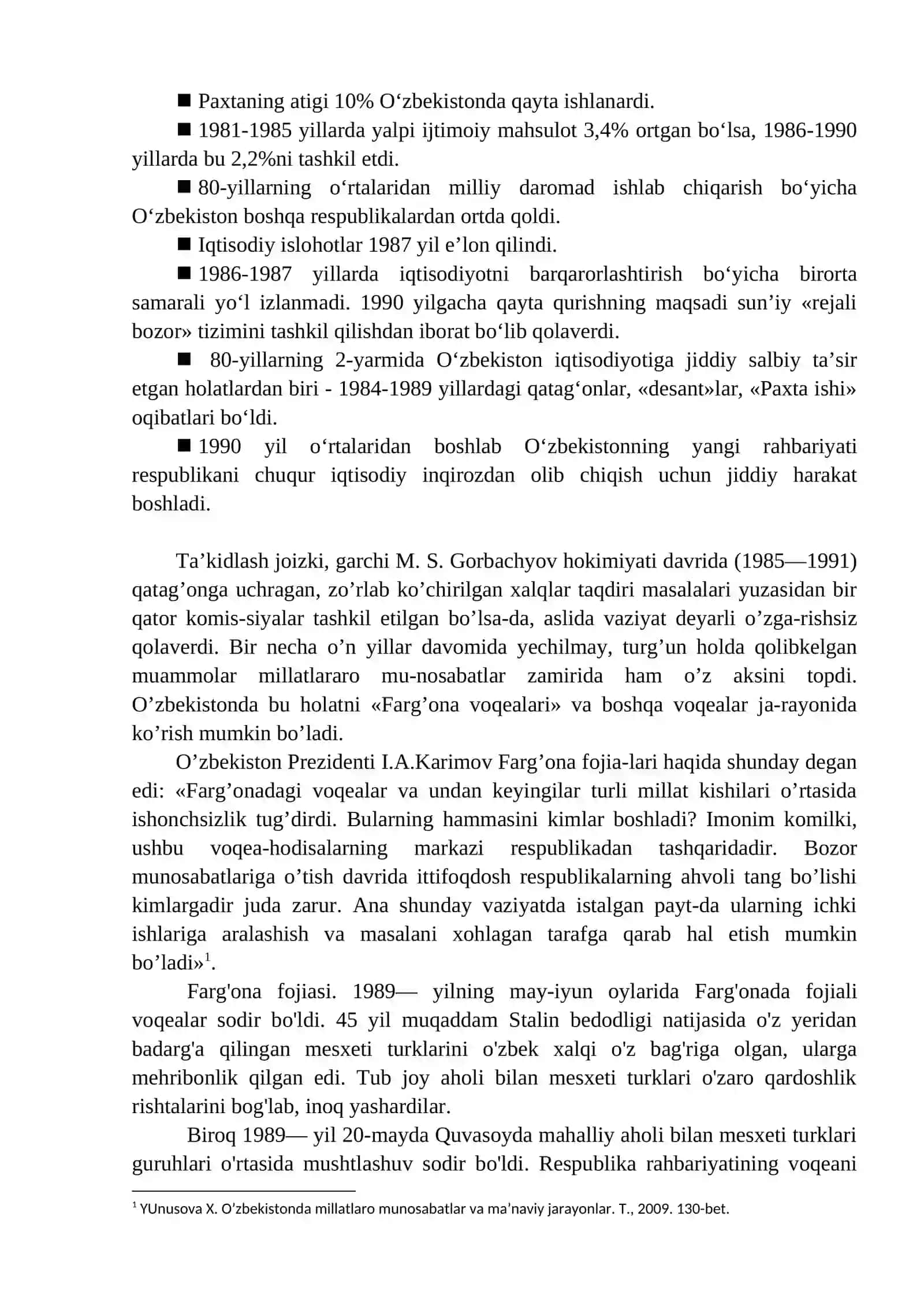 Mustaqillikka erishish arafasida O'zbekistondagi ijtimoiy-iqtisodiy jarayonlar 4