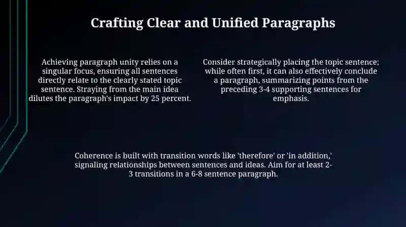 Crafting Effective Paragraphs: The Foundation of Clear Writing 4