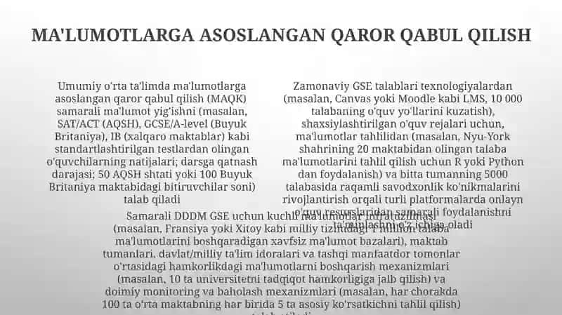 Umumiy o‘rta ta’lim tizimiga qo‘yilayotgan zamonaviy talablar 4