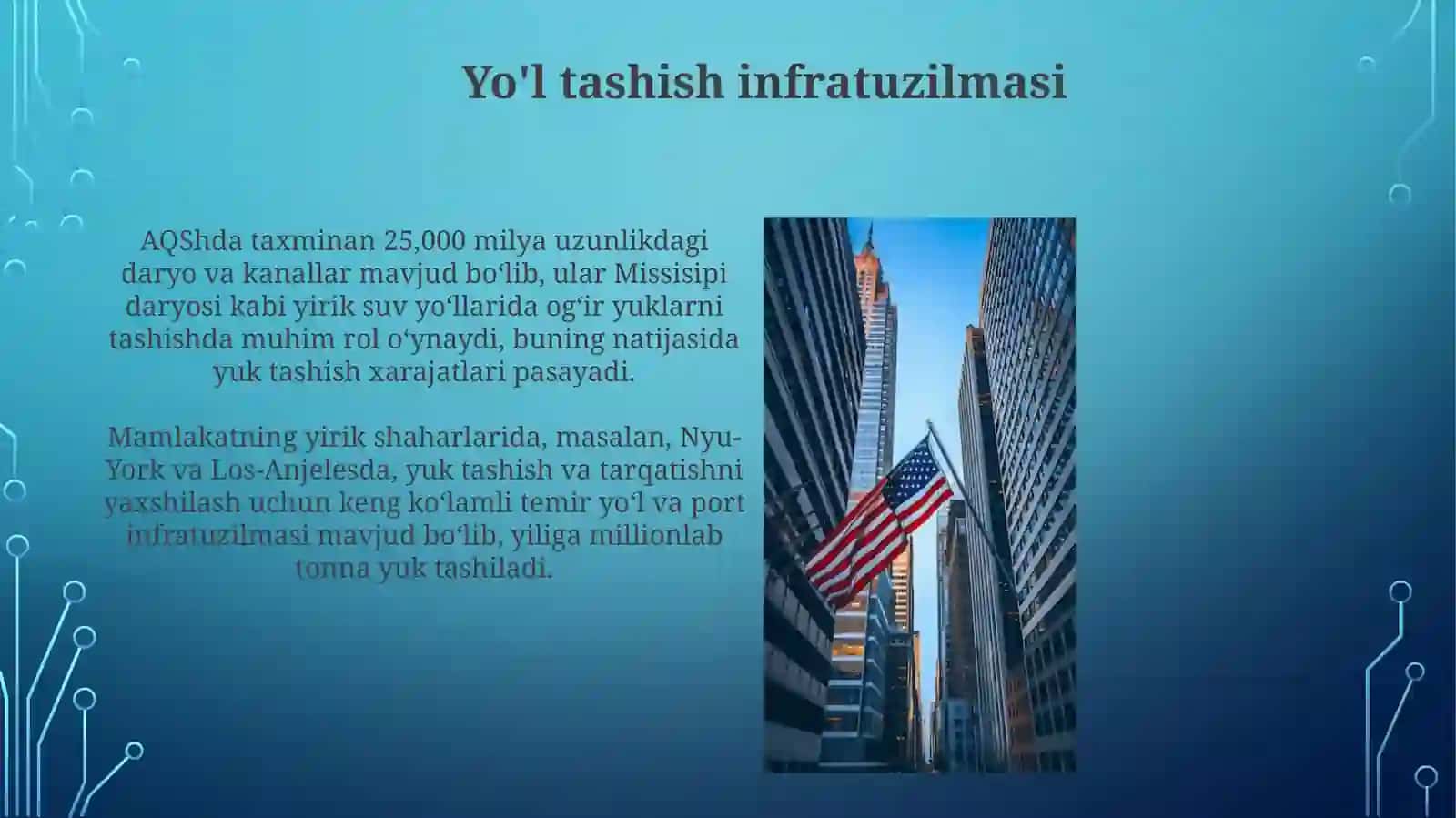 Amerika Qo'shma Shtatlaridagi Logistika Tizimi 4