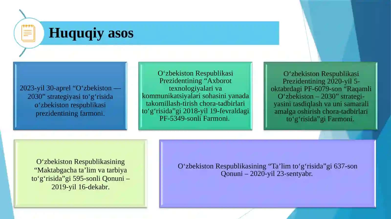MAKTABGACHA TA’LIM MUASSASASI USLUBIY BOSHQARUVIDA DIREKTOR O‘RINBOSARI VA TARBIYANI BOSHQARISH JARAYONIDA AXBOROT TEXNOLOGIYALARINI QO‘LLASH 4
