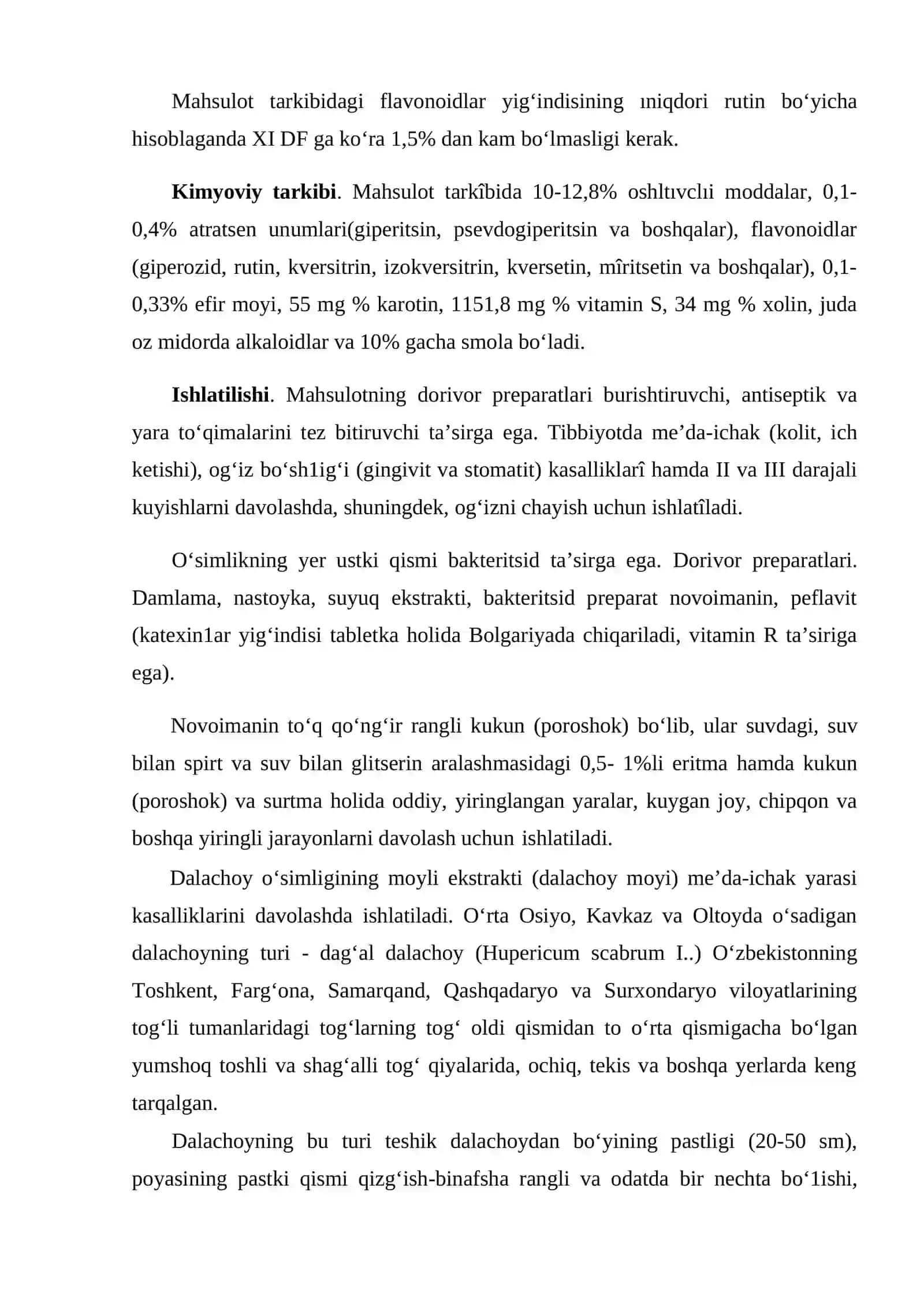 Dalachoy turini aniqlash usullari 4