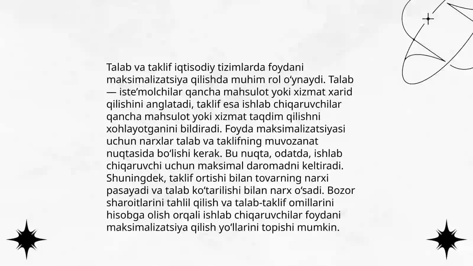 MUKAMMAL RAQOBATLI BOZORDA FOYDANI MAKSIMALLASHTIRISH VA UZOQ MUDDATLI ISHLAB CHIQARISH QARORLARI 4