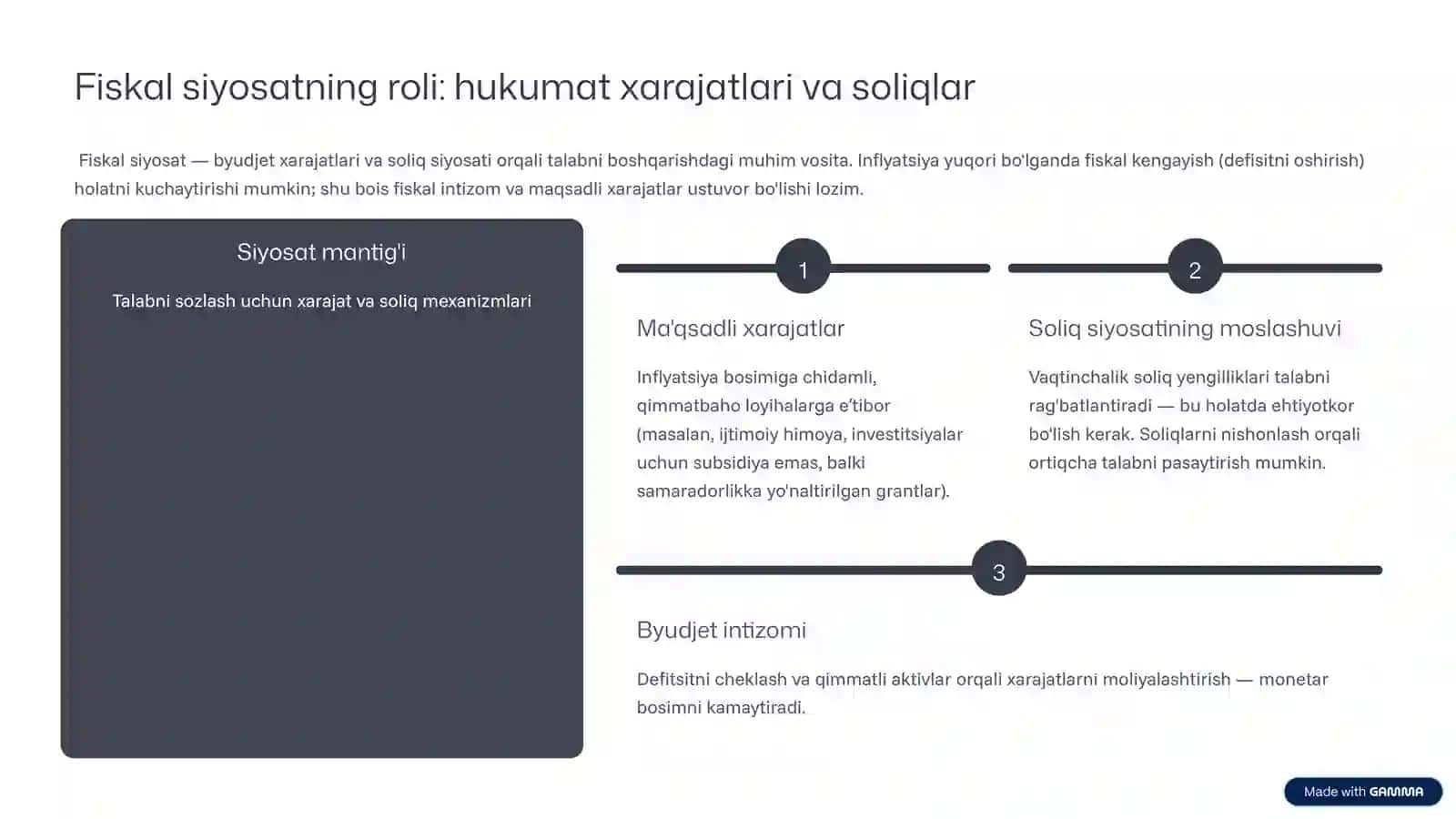 Inflyatsiyaga qarshi samarali siyosatlar 4