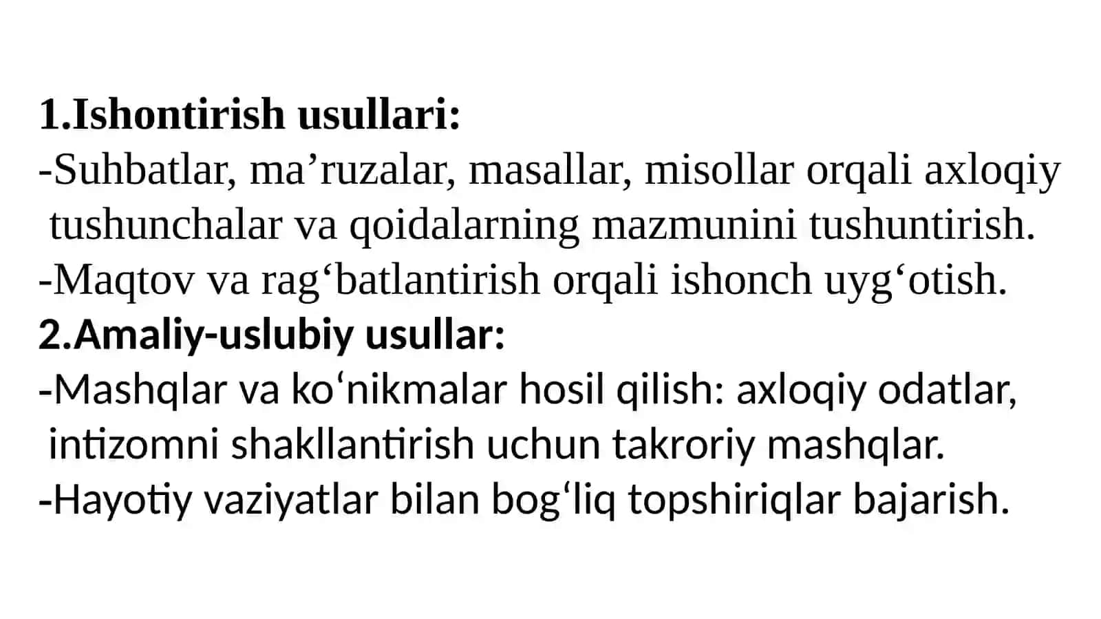 Tarbiya usullari va shakillari 4
