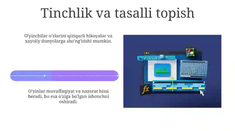 Kompyuter oʻyinlari- man qurtlik vositasi 4